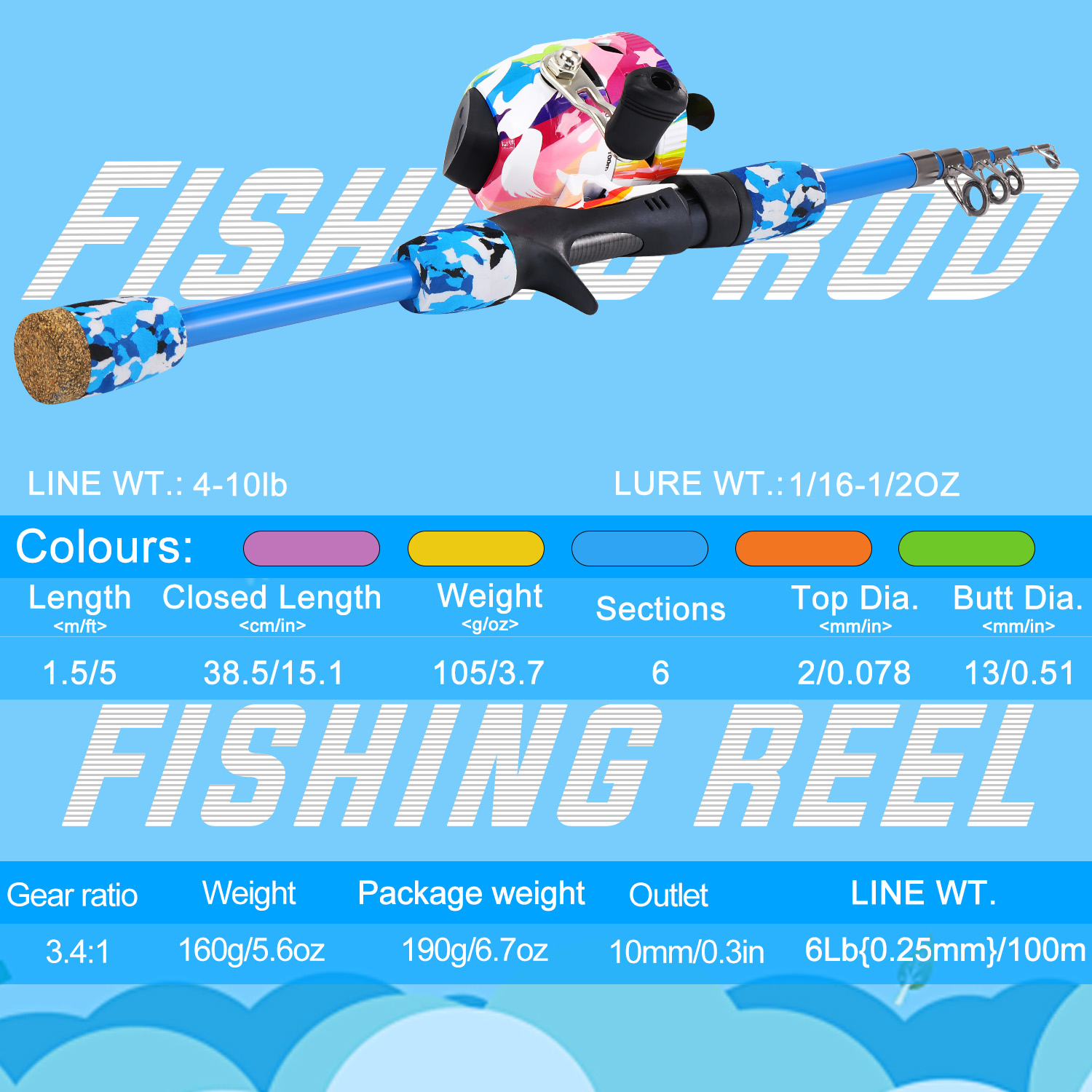 소우가일랑 어린이용 낚시 세트: 1.5m M 파워 텔레 - Fishing Rod Combo 리뷰 및 가격