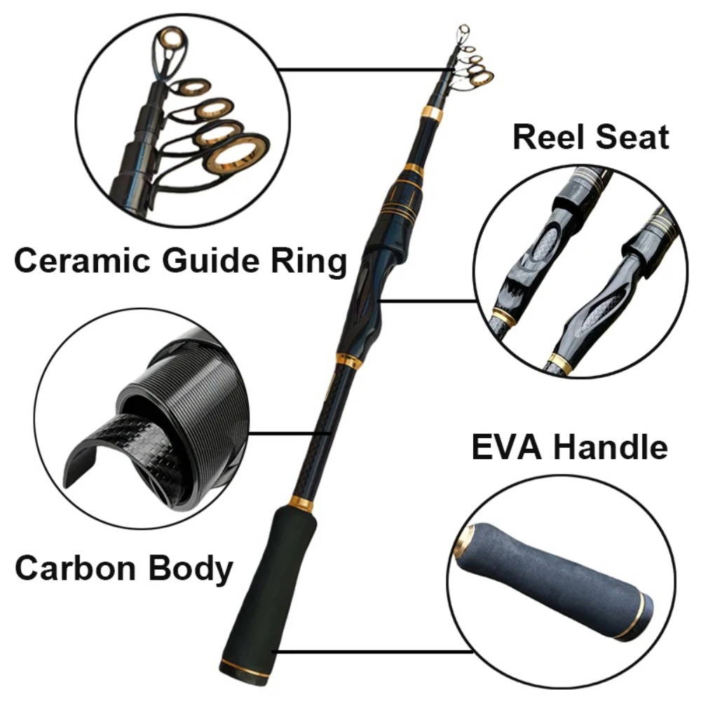 텔레스코픽 베이트캐스팅 낚싯대 릴 세트 1.8m-2.1 - Fishing Rod Combo 리뷰 및 가격