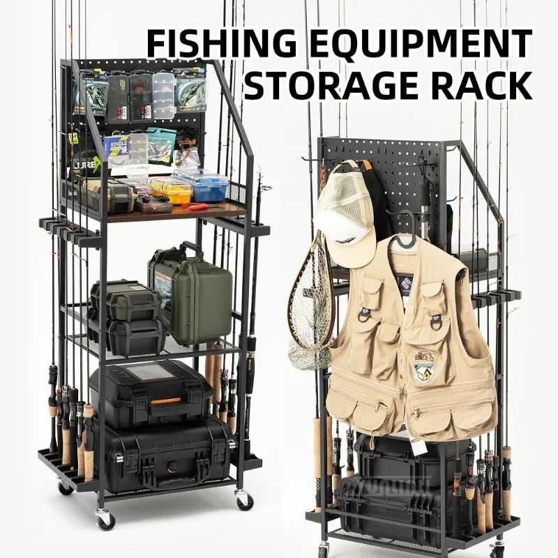 낚시 장비 보관 선반, 낚싯대 및 릴 보관용, 총기대  - Fishing Rod Combo 리뷰 및 가격